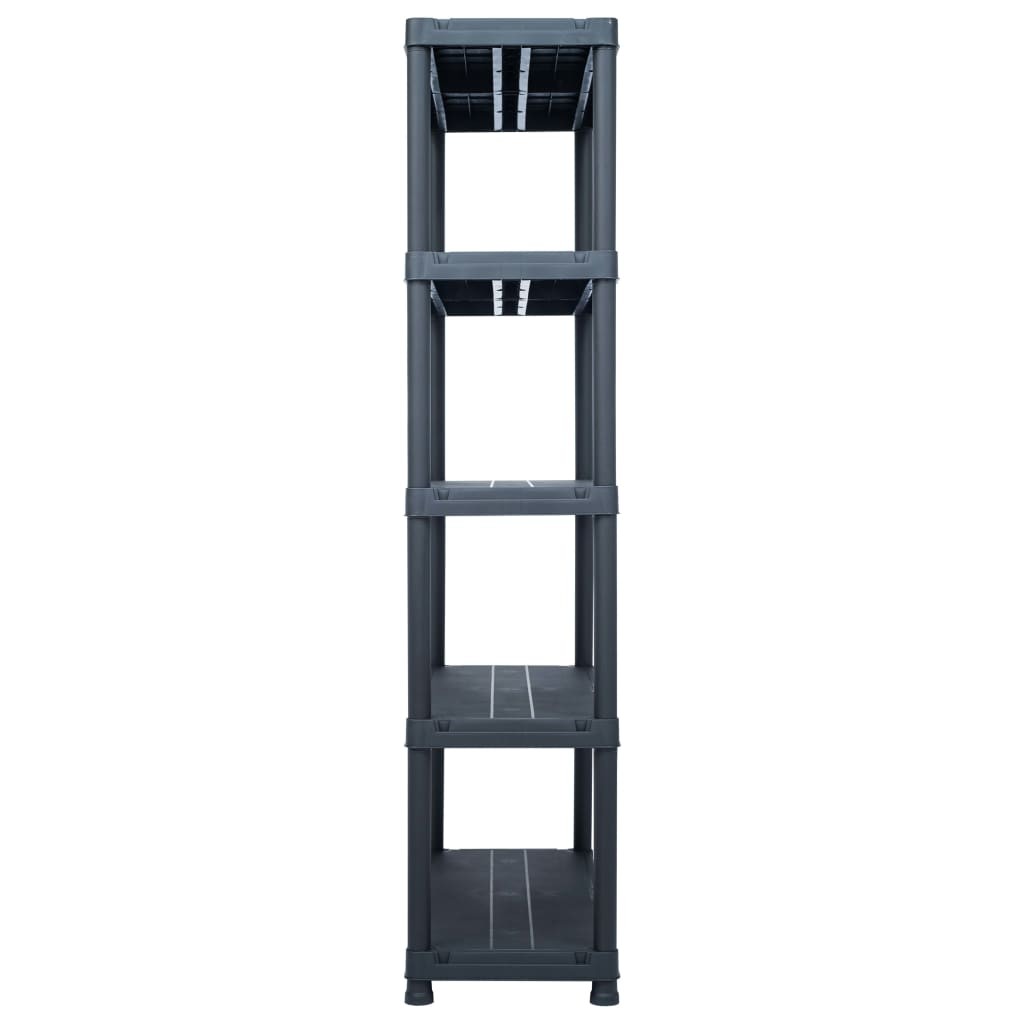 Storage Shelf Rack Black 500 kg 100x40x180 cm Plastic